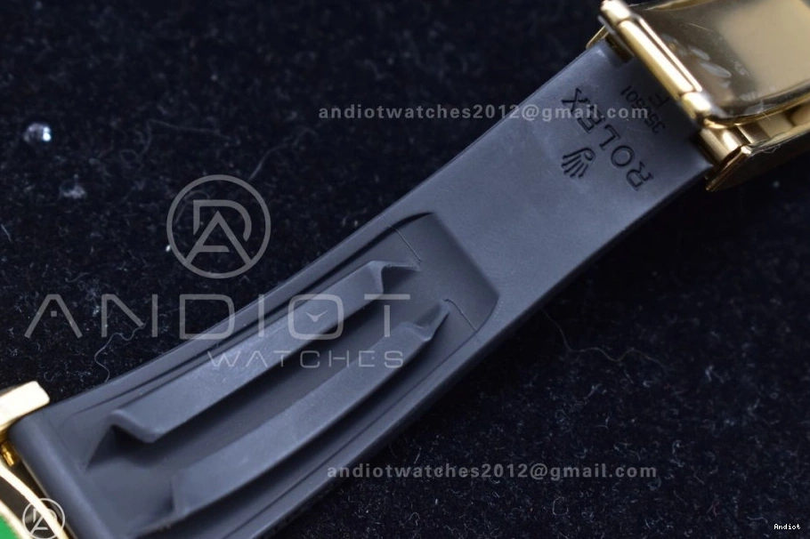 Best V2 116519 Case Rubber Strap 904L SA4130 Gold Daytona Black Clean SS Edition On 1:1 Dial 0418